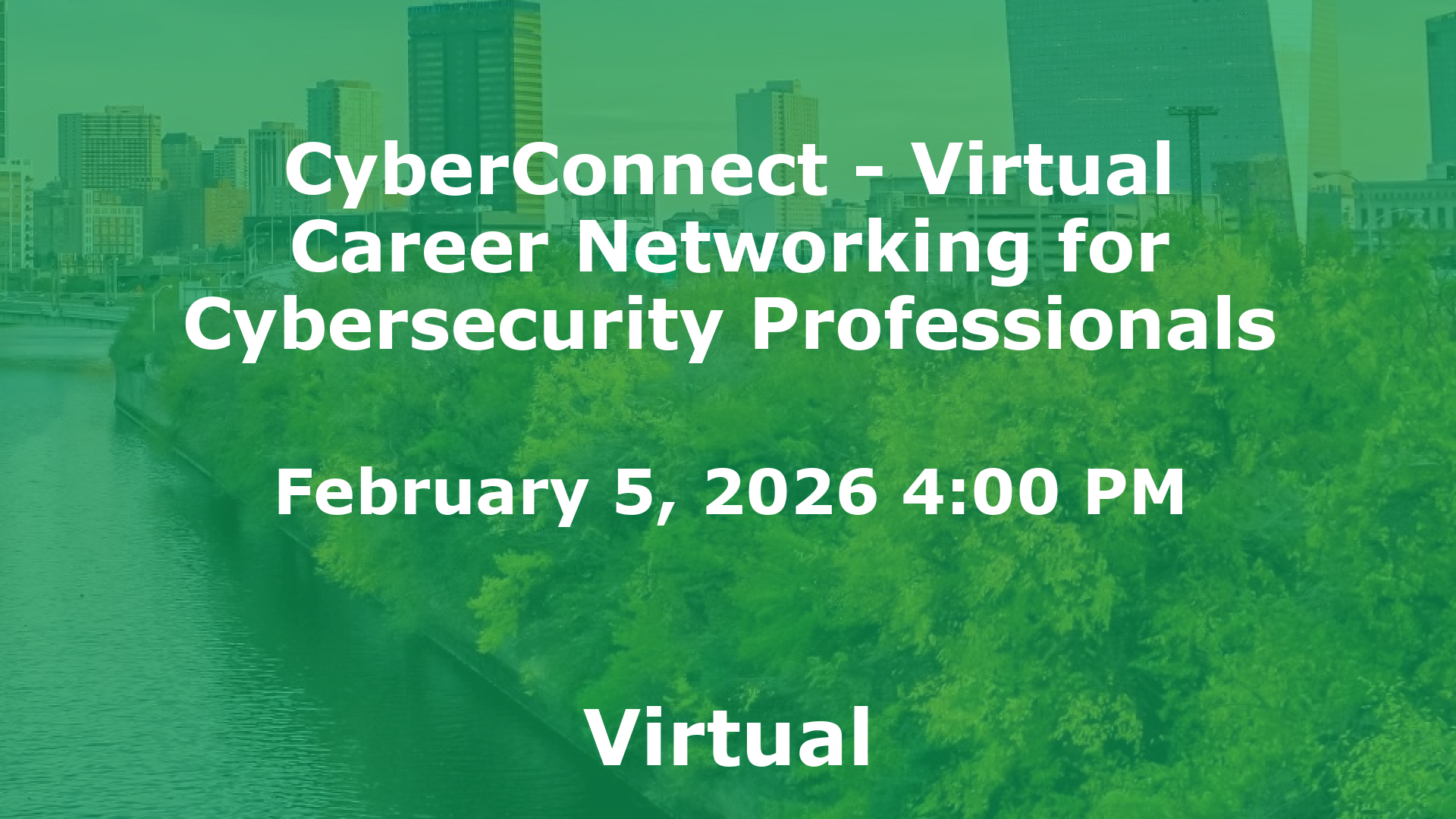 CyberConnect - Virtual Career Networking for Cybersecurity Professionals event image